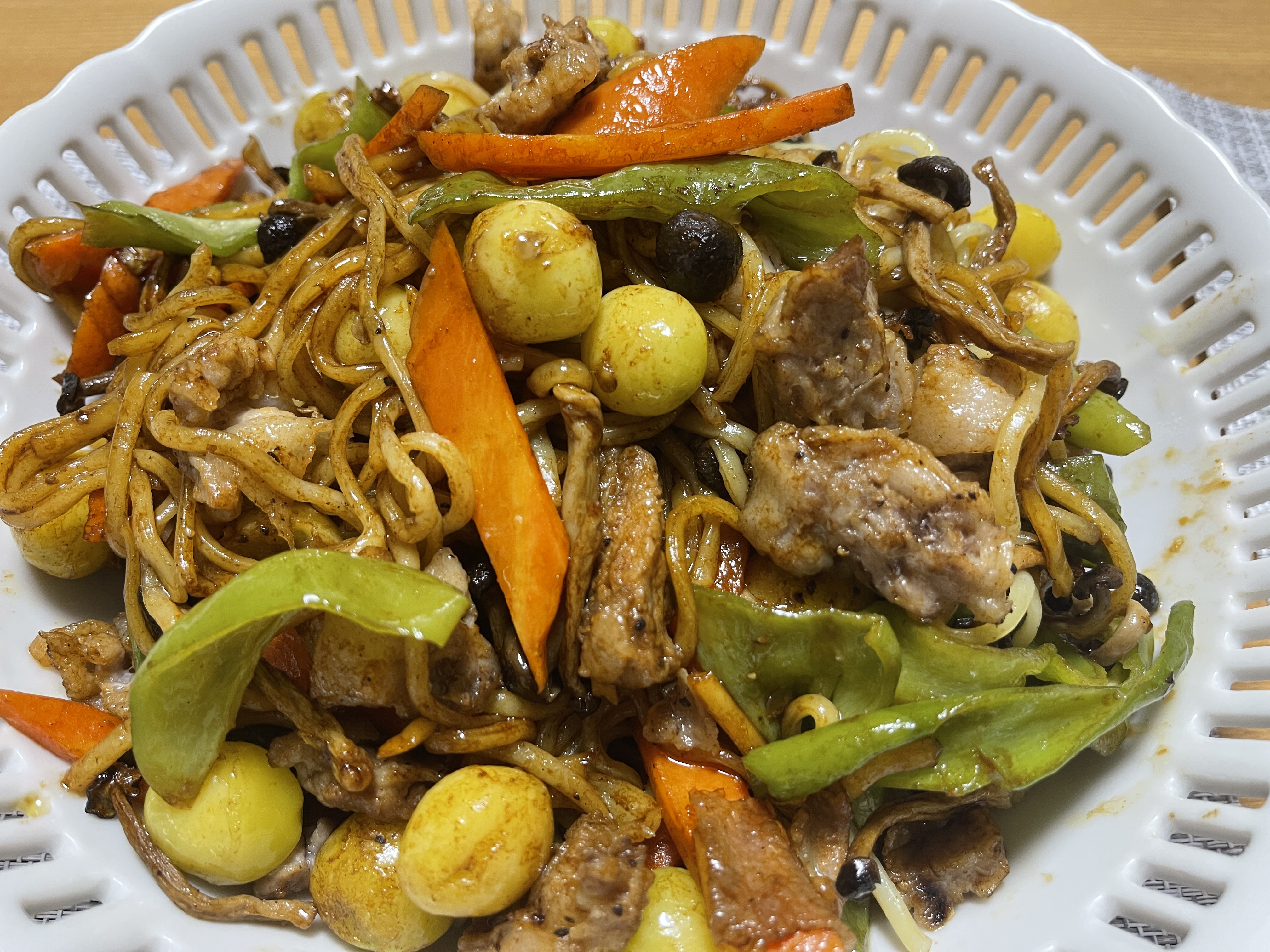 【ぎんなん料理のレシピ】みんなが大好き「ぎんなん焼きそば」